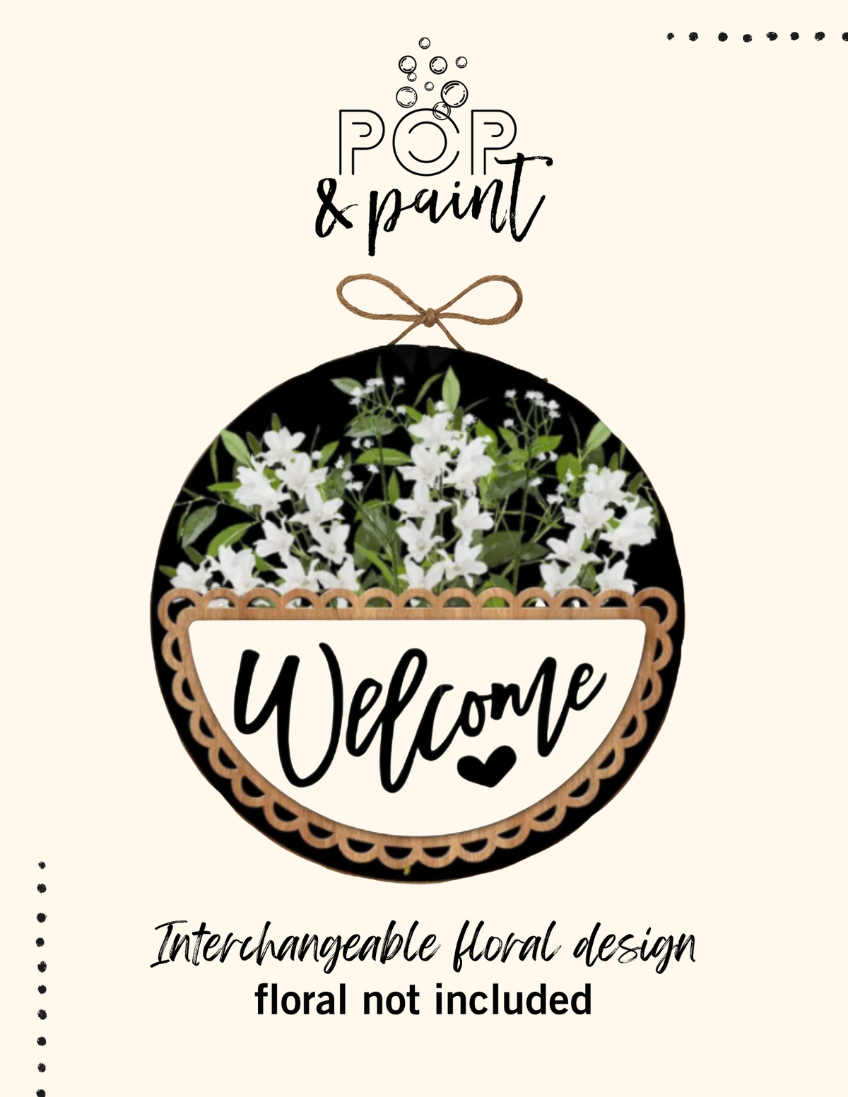 9-26-26 6PM INTERCHANGEABLE FLORAL SIGN